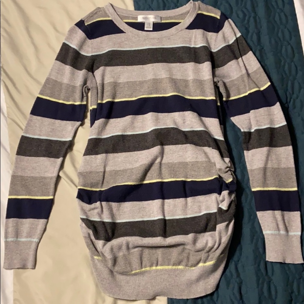 Striped maternity sweater (M)